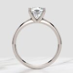 cushion cut lab diamond engagement ring