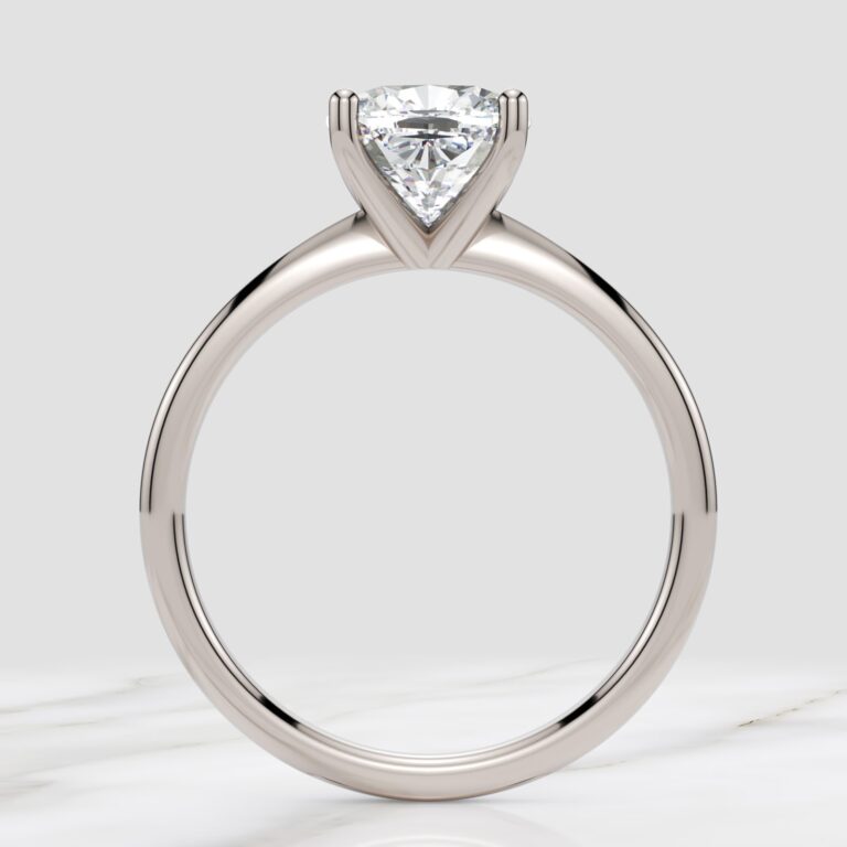 cushion cut lab diamond engagement ring